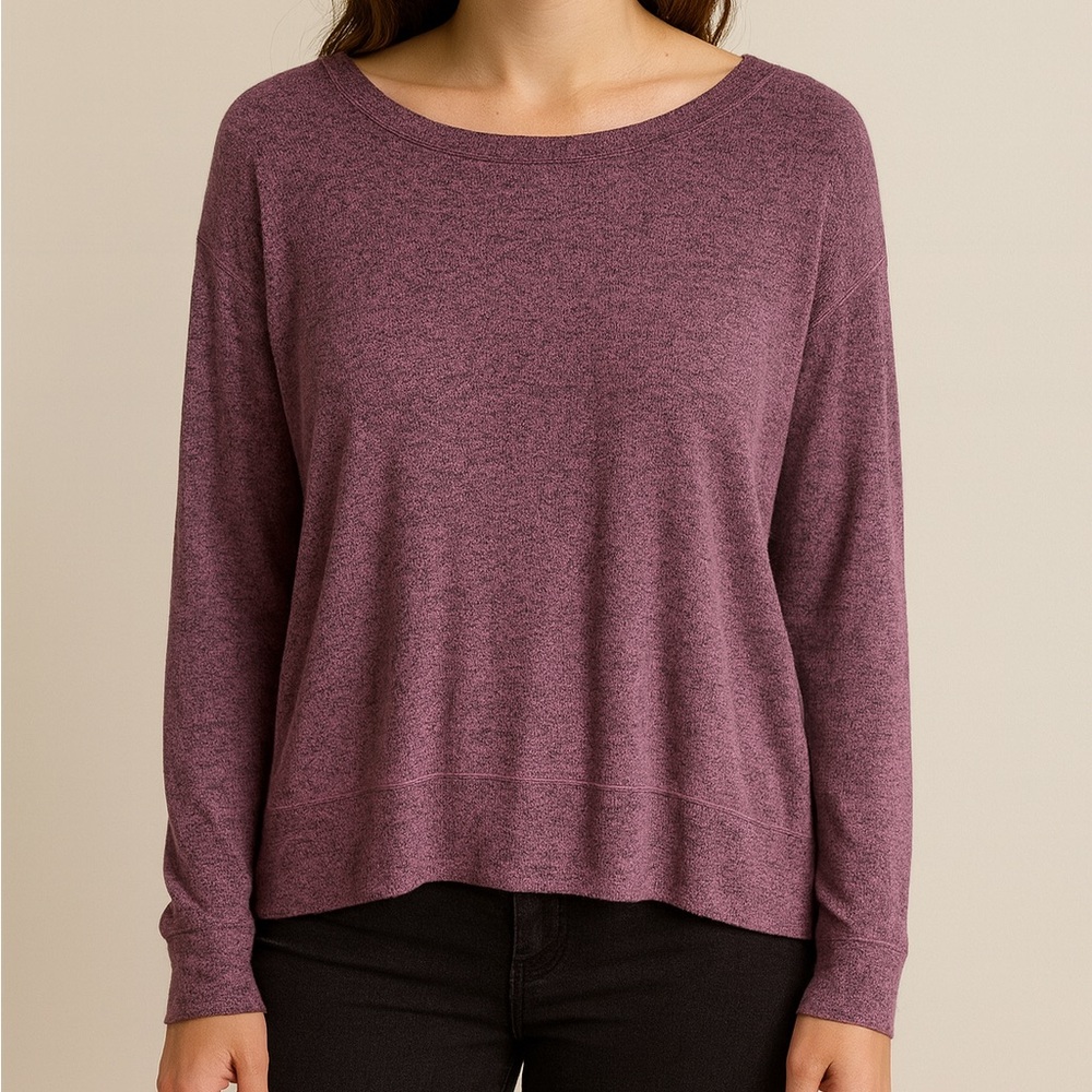 Maurices Pink Lace Up Back Relaxed Sweater